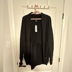 Wooly Doodle Cardigan - Black - Size L/XL